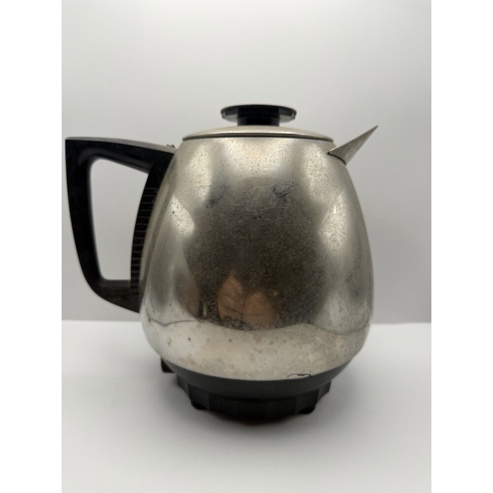 Vintage Jet O Matic 10 Cup Electric Coffee Tea Percolator Pot Complete Tested